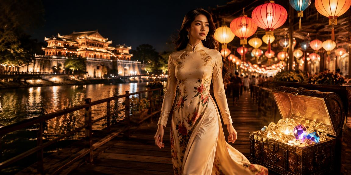Lễ hội đêm tại Huế với không khí sôi động, biểu tượng cho trải nghiệm đăng ký nhận thưởng tại ucf