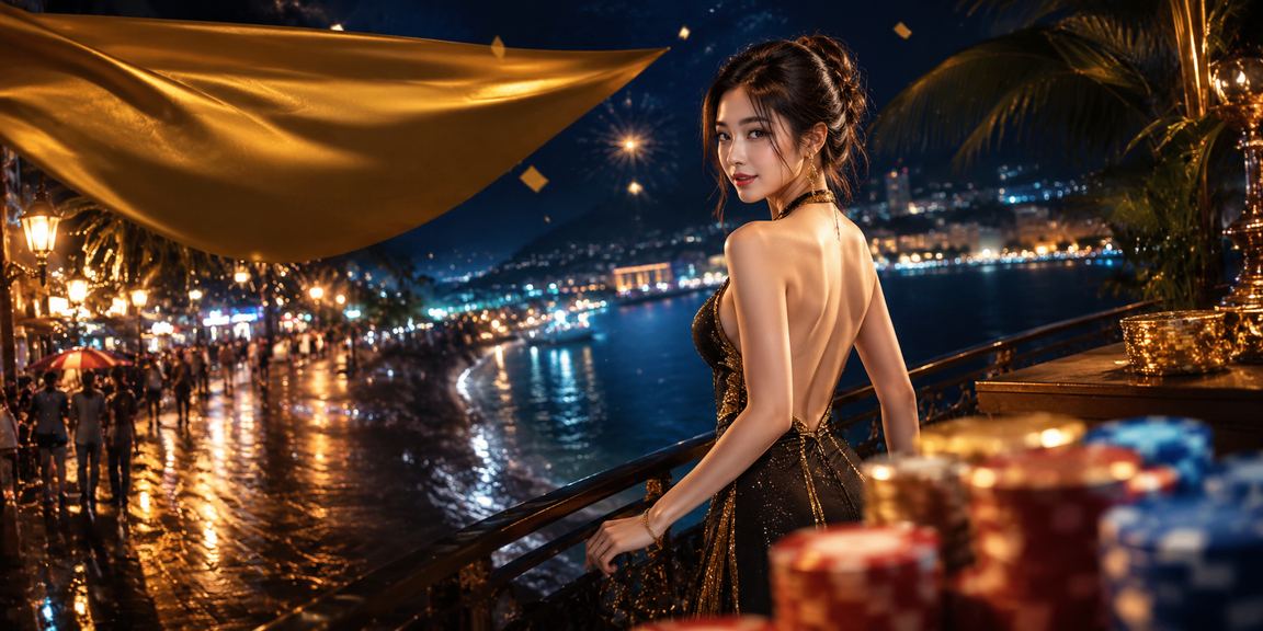 Người dùng tại Phú Quốc trải nghiệm ứng dụng di động bên bờ biển với cảnh hoàng hôn rực rỡ
